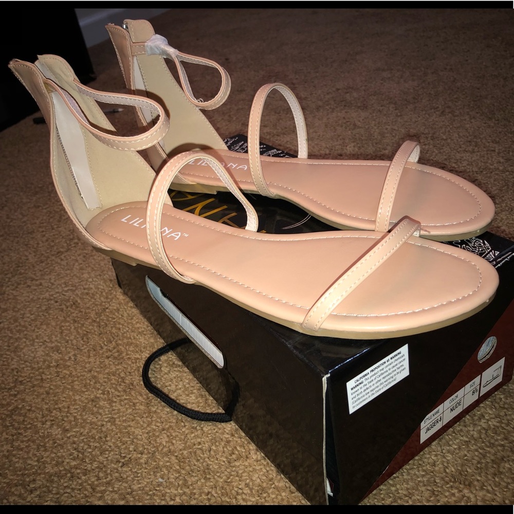 Nude sandals